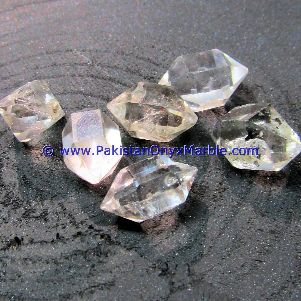 NATURAL RAW ROUGH AA GRADE GEMSTONE HERKIMER DIAMOND QUARTZ CRYSTALS DOUBLE TERMINATED
