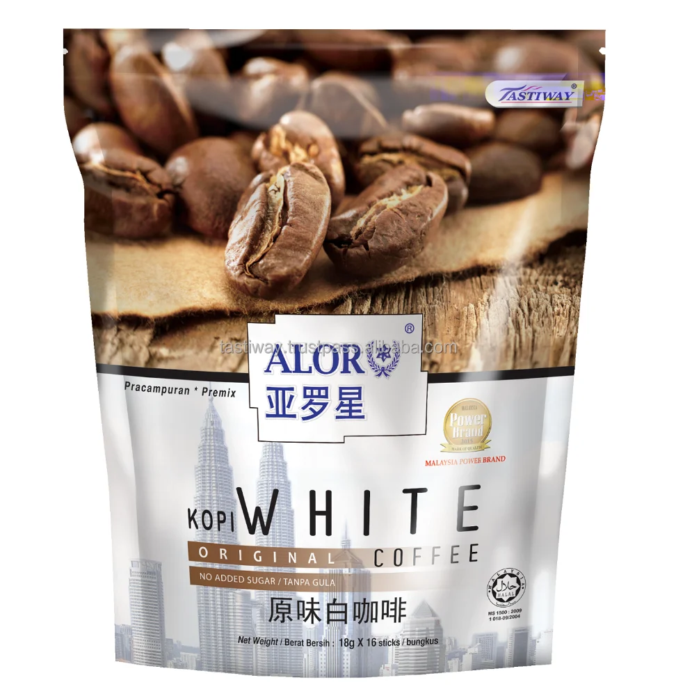 
Малазийский белый кофе без сахара 