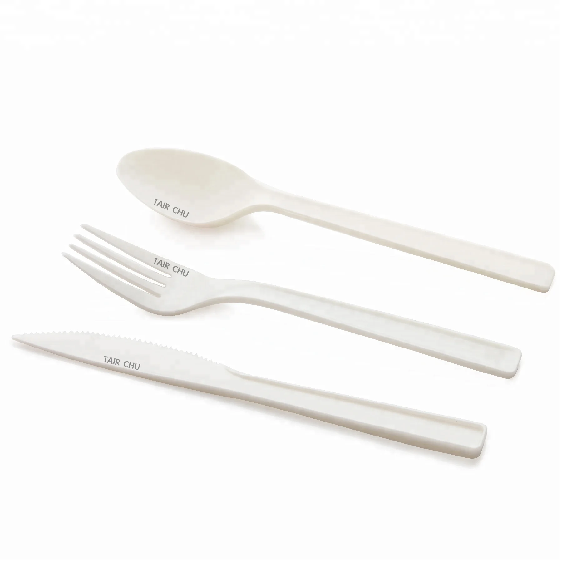 BPI Certification Made In Taiwan 16.5cm Biodegradable Corn Starch PLA Spoon