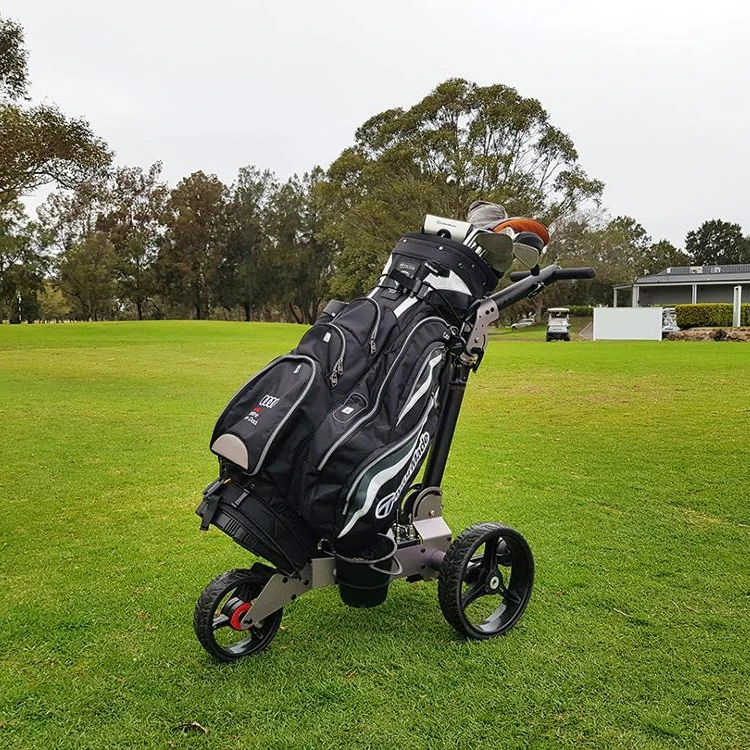 Первая в мире IP57 Водонепроницаемая электрическая тележка для гольфа с дистанционным управлением