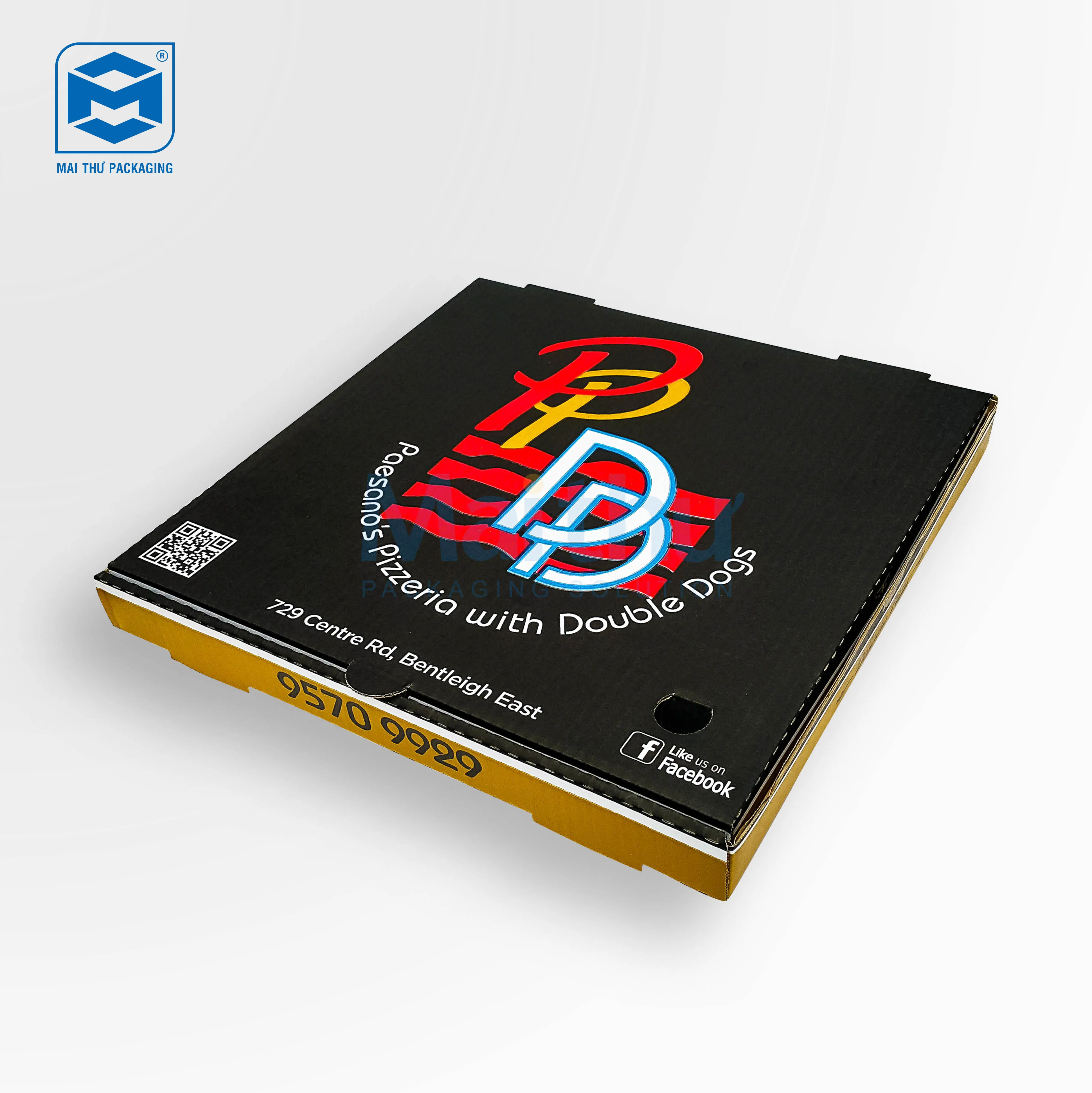 
Sopranos custom printed corrugated carton pizza packing box 