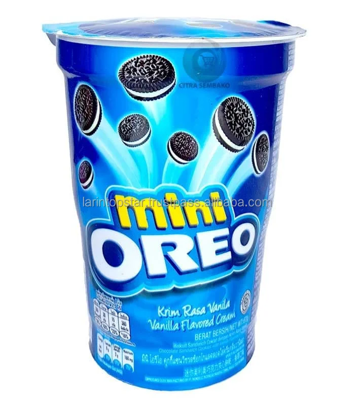 OREO BISCUIT MINI CUP 67 GR Cookies Mondelez Vanilla Cream