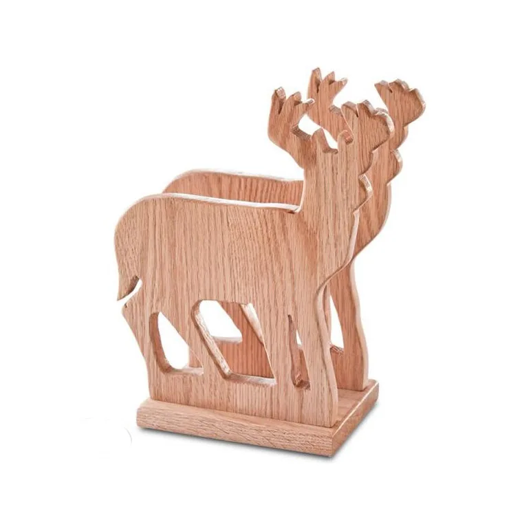 
Office Stationery Desk Organizer Wooden Heart Shape Letter Holder File Holder Document Organizer 