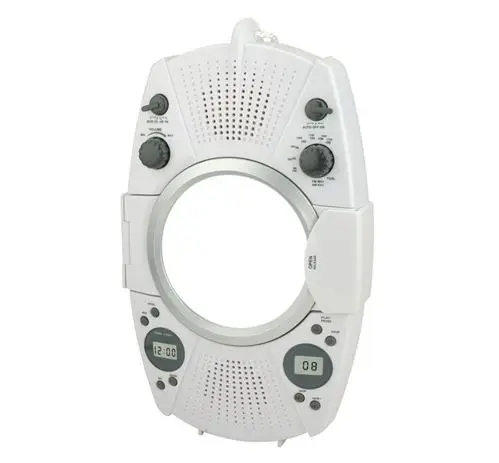 Радио для душа с CD-проигрывателем и безтуманным зеркалом