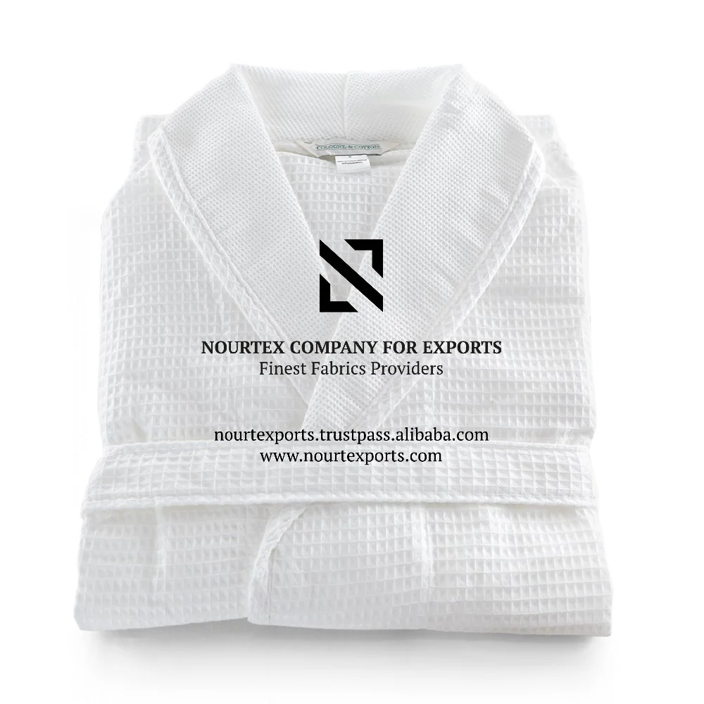 Manufacturer 100% Egyptian Cotton Fabric Bathrobe For Hot Sale