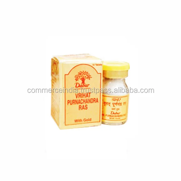 
Dabur Vrihat Purnachandra Ras (with Gold)   10 Tablets 