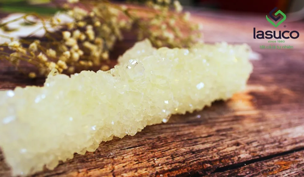 Sugarcane rock stick candy for sale (Lasuco) Rock sugar Lump sugar with OEM package Vietnam highend product