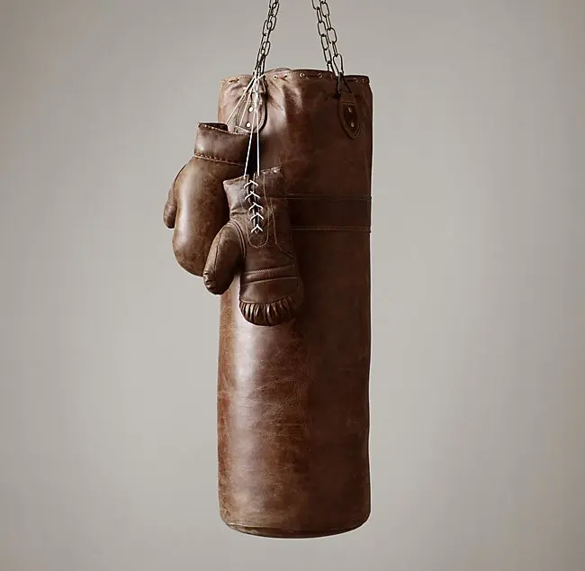 
TOP Quality Genuine Leather custom printed Punching Bag 
