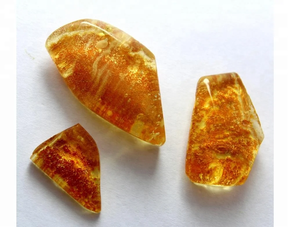 Natural Yellow Amber Poland Cabochon High Quality Wholesale Price