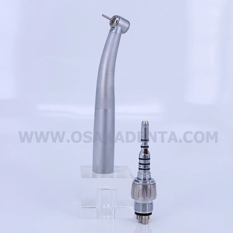 Dental fiber optic handpiece with dental LED fiber optical