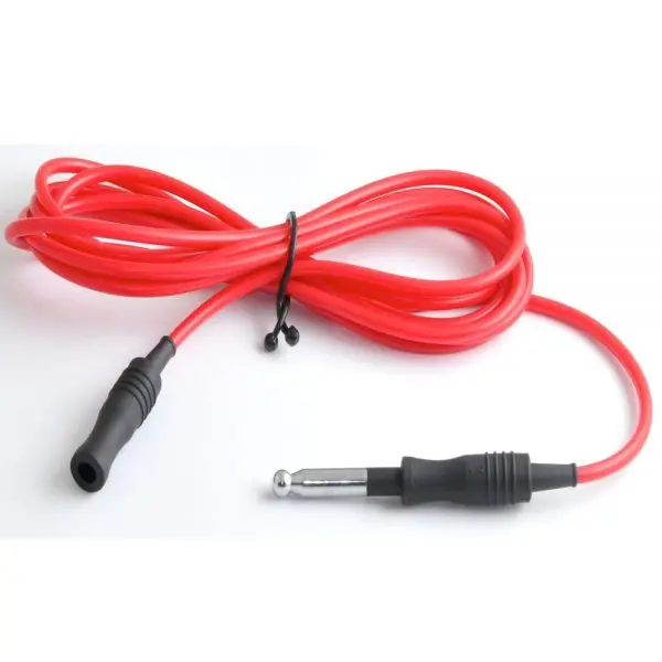 Electrosurgical Reusable Silicone Monopolar Cable / Cord For Monopolar Forceps