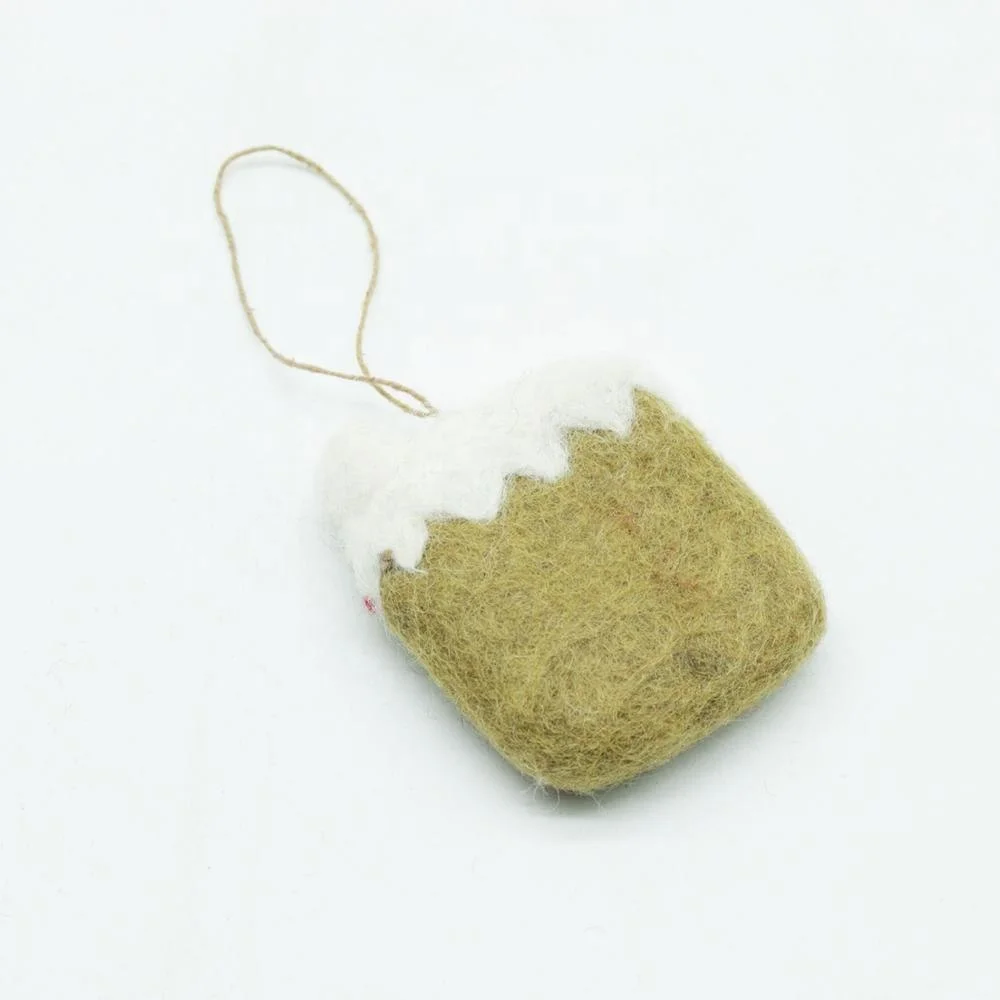 Gingerbread House Hot Selling New Design-2019 Wool Felted Purely Hand-felted Product by Nepalese Artisan Eco-friendly NZ Wool
