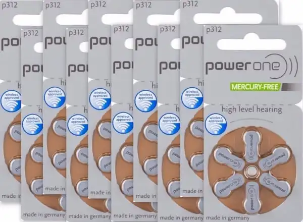 P312 mercury free hearing aid battery made in germany Hearing Aid Battery A312 PR41 1.4v Zinc Air Hearing Aid Battery