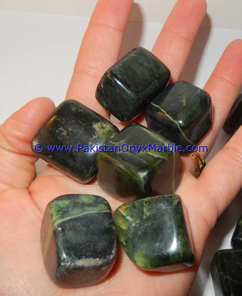 nephrite jade crystal polished tumbled stones
