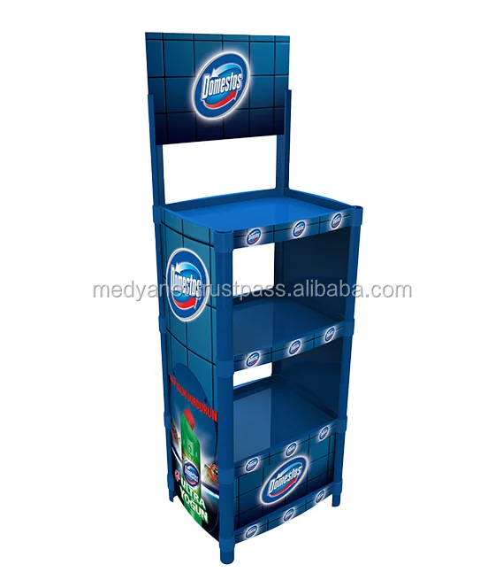 Wholesales High Quality Promotion Products Injection Plastic Rack Display Bottle Shelf Display Stand