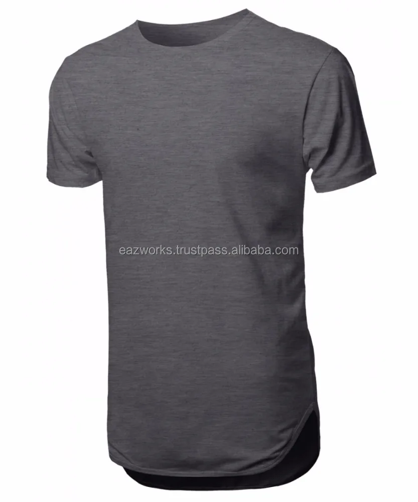 
Mens Round Hem Longline T Shirt 
