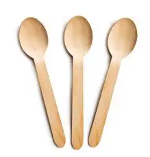 Amazon hot selling Birch wooden spoons, Forks, and knives reusable Biodegradable tableware flatware