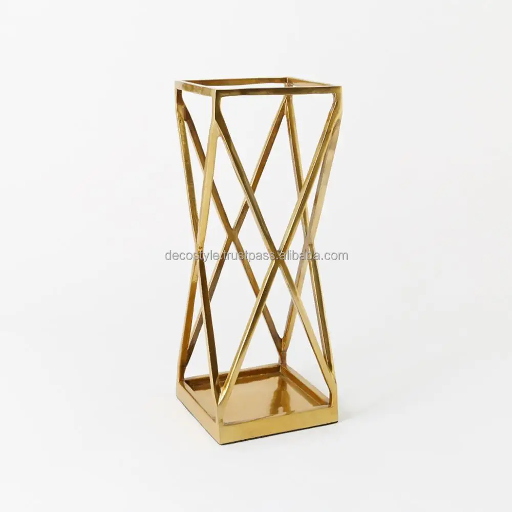 Geo Gold umbrella stand
