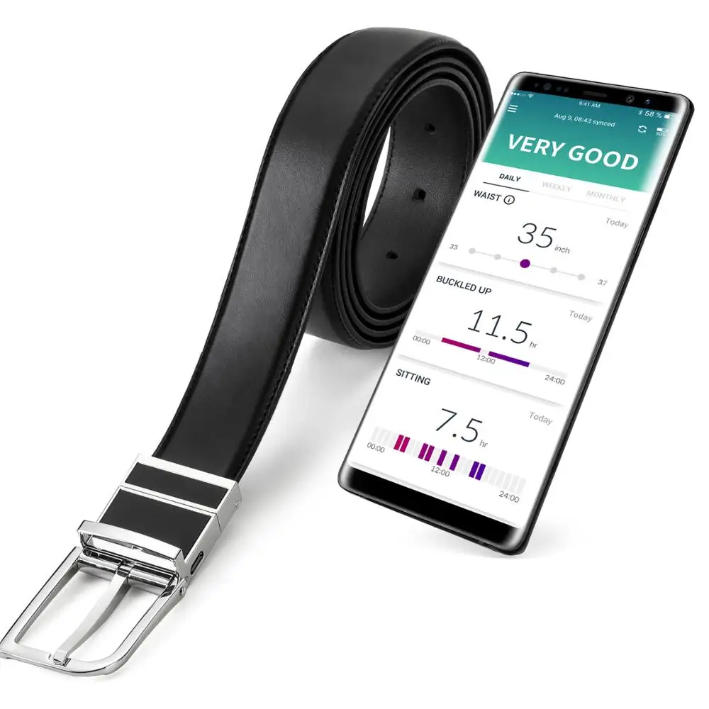 Smart belt /Bluetooth iOS and Android /Healthcare /Calorie Measurement /Waist reduction /Tracking key health data