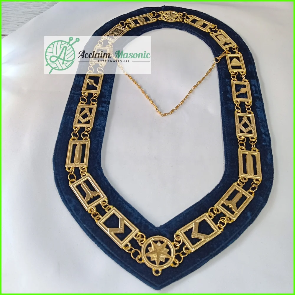 Masonic Regalia Blue Lodge Chain Collar