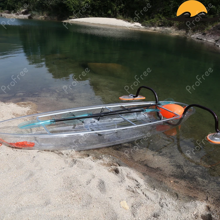 2018 Lishen cheap transparent plastic leisure life kayak