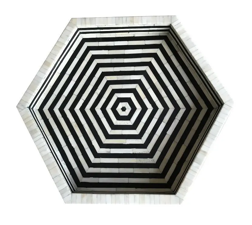 Beautiful Handmade Bone Inlay Modern Handmade Serving Tray | Best Price Indian Handmade Art Inlay Trays Manufacturer