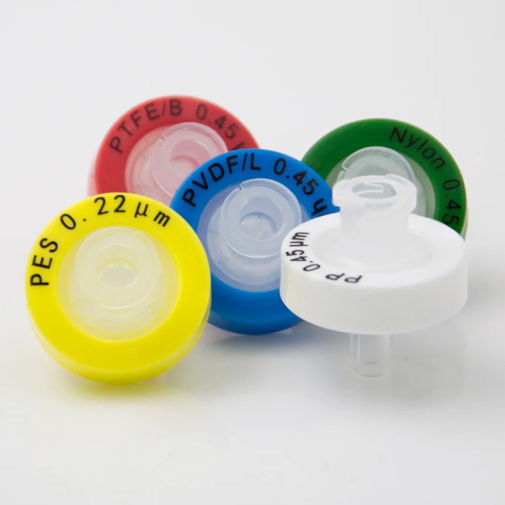 0.45um Hydrophobic membrane PVDF 13mm&25mm Supor Acrodisc plastic sample HPLC Syringe head Filter Blue
