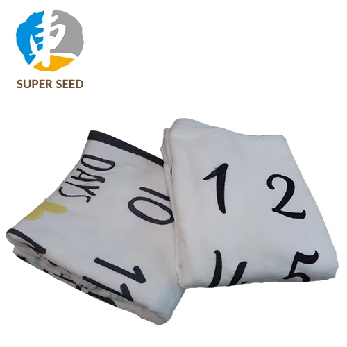 Sublimation custom print milestone blanket