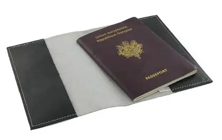 Durable & Safe RFID Leather Passport Card Holder Case Customizable Logo Passport Cases