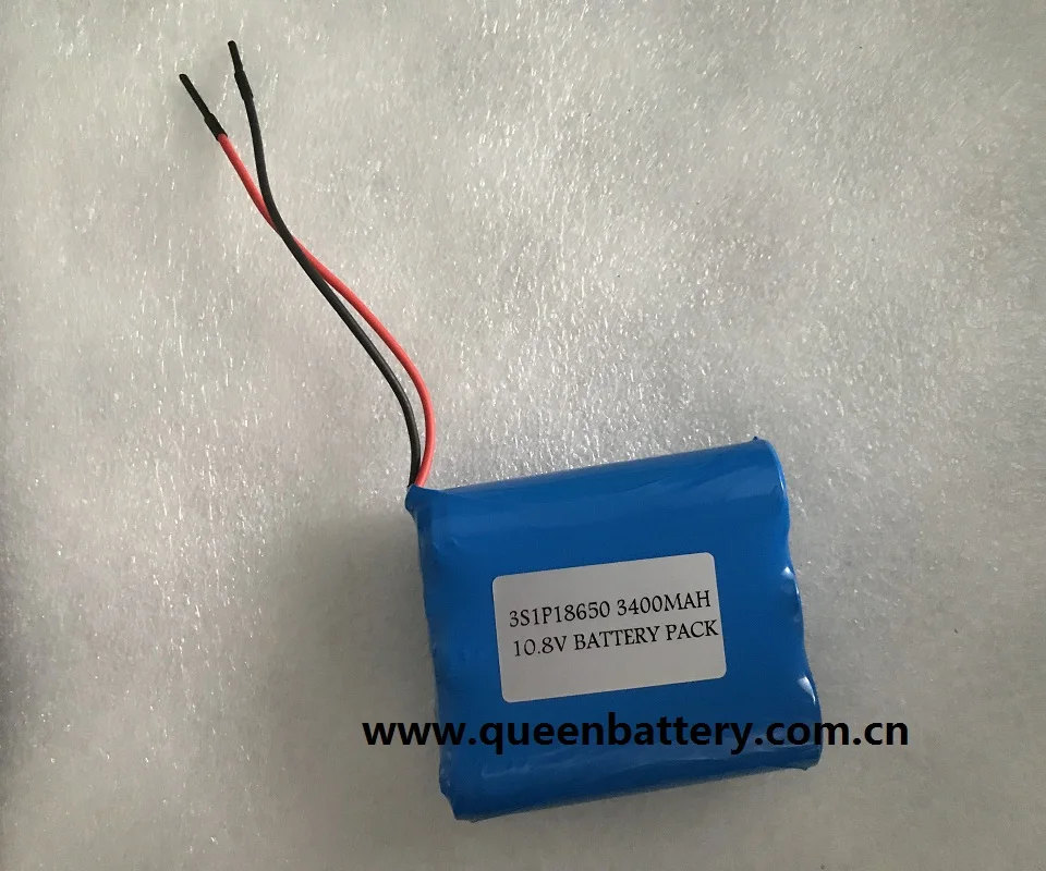 
3S1P 18650B 18650 F1L 11.1V 10.8V 3400mah 18650bf battery pack with pcb 3-5A <span style=