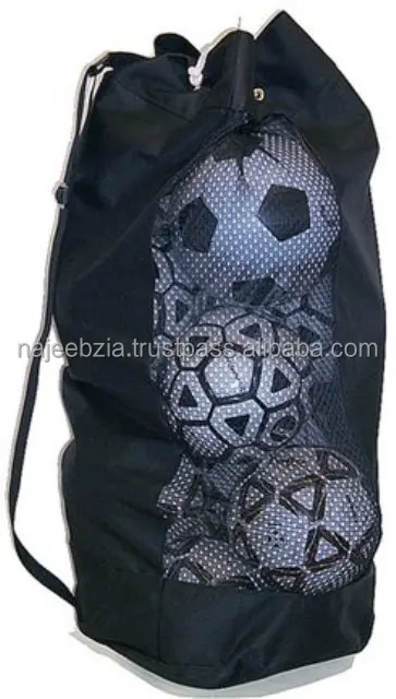 Large Capacity Heavy Duty Football Drawstring Net Pack Mesh Soccer Sport Ball Bag with Adjustable Shoulder Strap Low MOQ offer