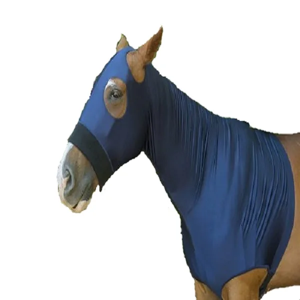 Navy Lycra STRETCH HOOD WITH ZIP