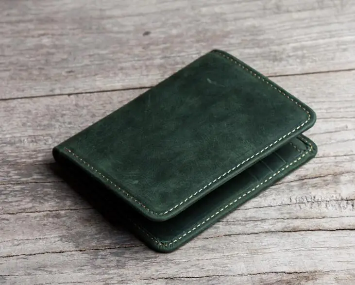 Handmade Men Leather Wallet Credit Card Holder