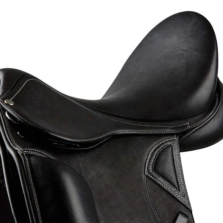 English Indian Saddle Genuine Leather Western Style Horse Riding Saddle Wood Tree Featuring Mono Flap Synthetic Leather Options