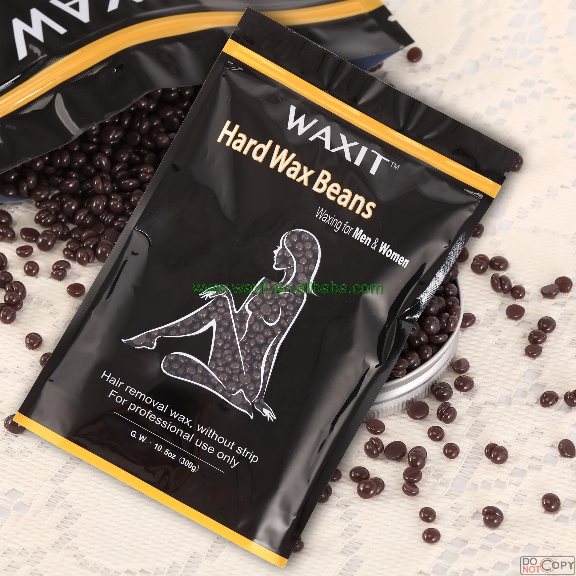 
2017 Hard Wax Honey Beans Hot Wax Depilatory Pearl Without Sticker Hair Removal Wax 