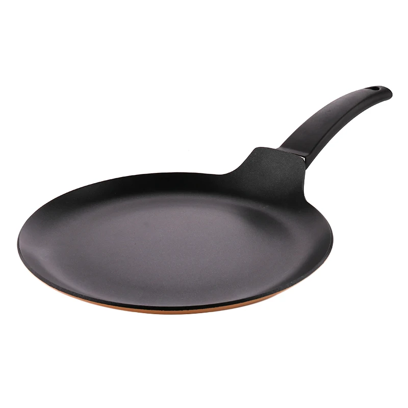 aluminum alloy non-stick coating die cast crepe pan with bakelite handle