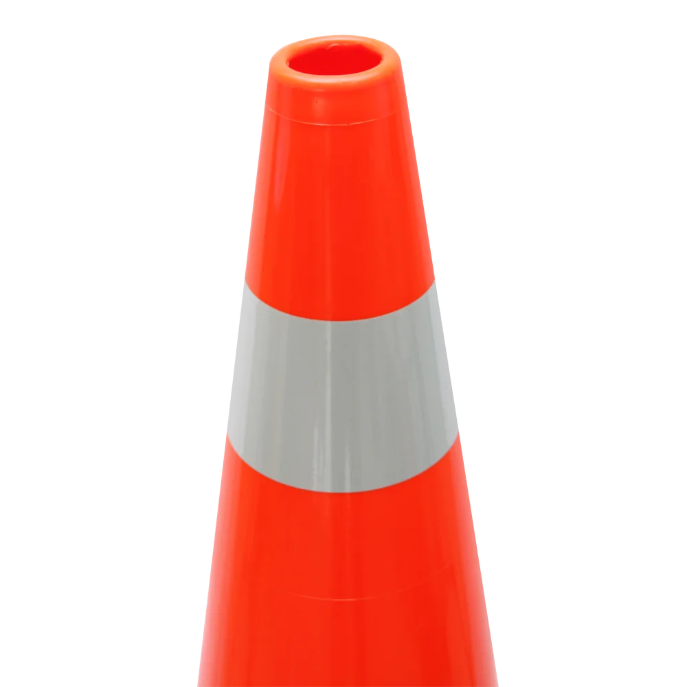 Taiwan Safety Orange Color Reflective PVC Traffic Cone For Driveway Safety