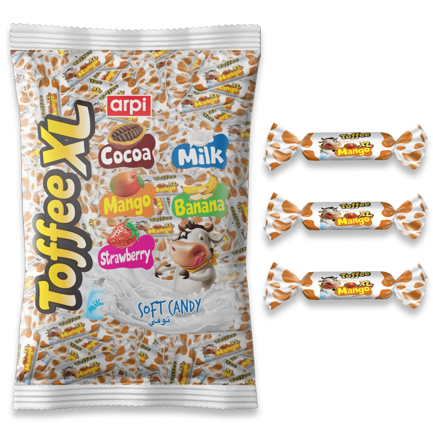 
Toffee XL Fruity Soft (Chew) Candy 1 KG Bag 