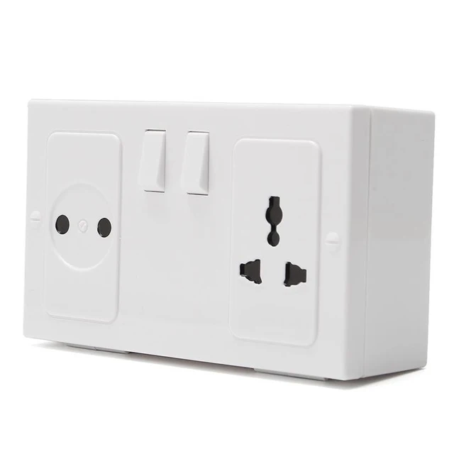 Safe Storage Safety Box Bin Wall Hanging Double Plug Security Home Wall Organizer