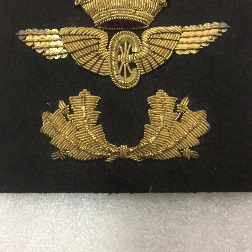 
Vector Crown Tire Wings illustration Badges Military Officer Uniform Hand Made Badge 