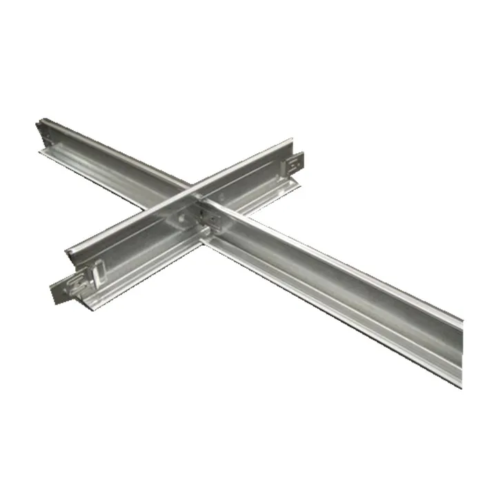 Main Tee And Cross Tee Suspended CeilingT Grid Components T Bar Ceiling Grid