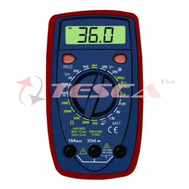 Digital Multimeter with backlight LCD display