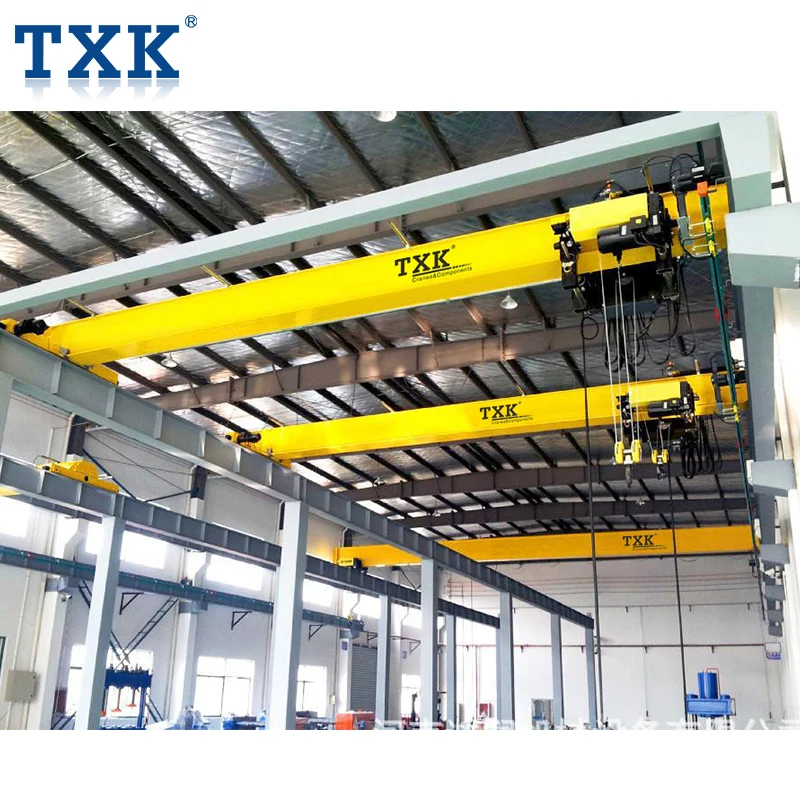 2t China manufacturer electric single girder bridge crane hot sale