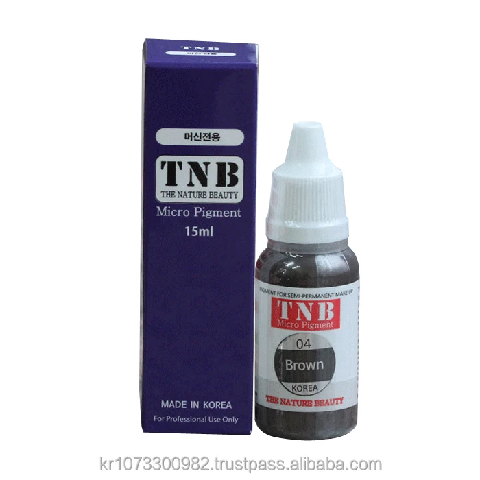 Famous TNB Micro Pigment 04.Brown Tattoo Ink Permanent Eyebrow Make up Pigment for Eyebrows Eyeliner Lips Made in korea