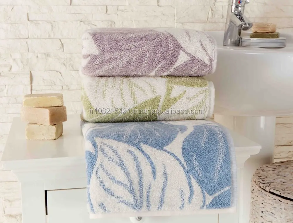 Cotton Terry Bath Towels Combed Cotton Soft Absorbent Pure Natural Sustainable Ecological