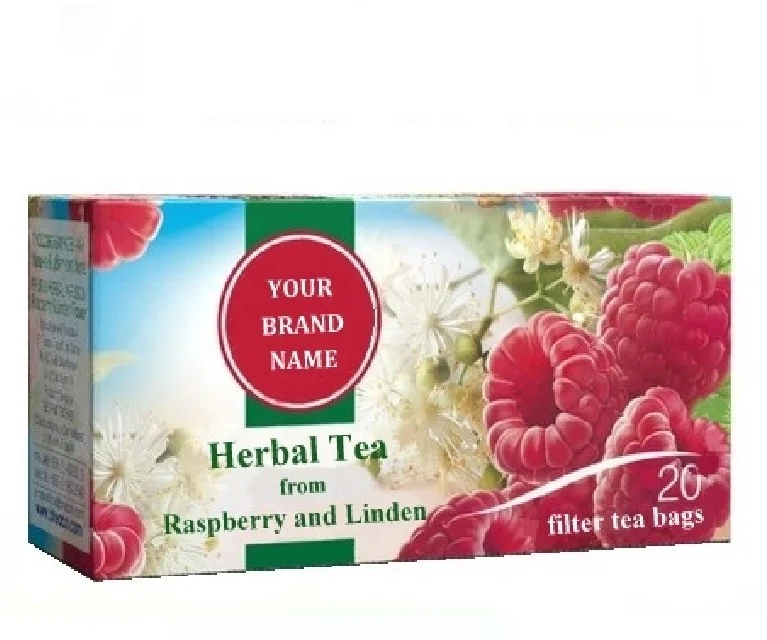 Herbal Tea From Raspberry and Linden | Private Label | Wholesale | Made in the EU