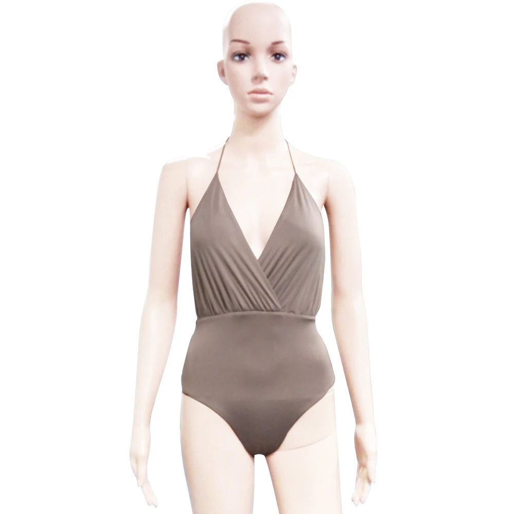 Women Chic Suit Womens New Cute Gathering Design Neck Bodysuit Summer Blouses & Tops Ladies Girls Bodysuit for Women Tank Top