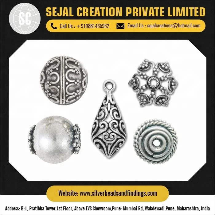 High Quality Sterling Silver Beads B103 at Wholesale Price