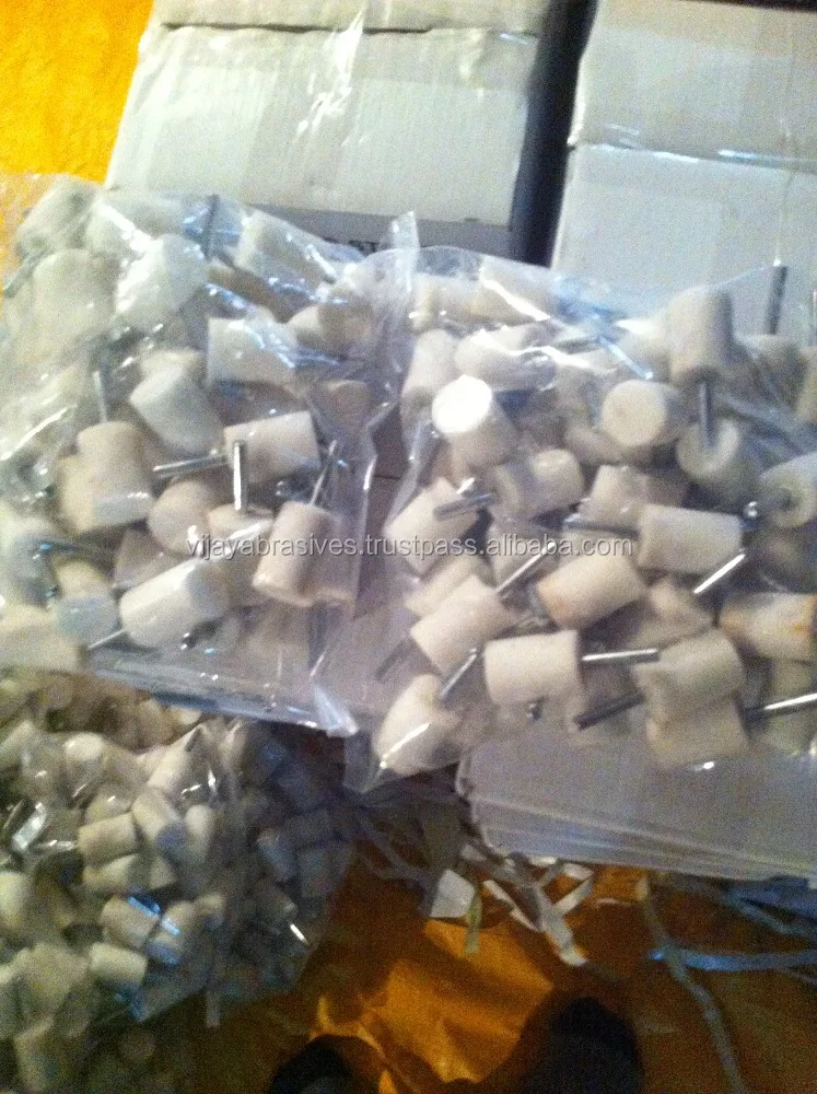 Abrasive Pink Orange Brown Mounted Points