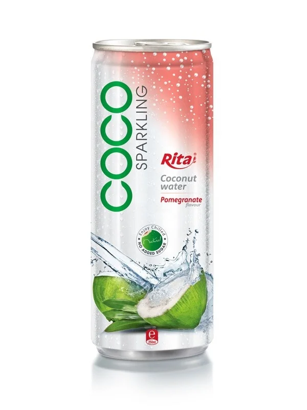 High Quality Free Sample OEM Production Rita Beverage  250ml Canned Lemon Flavored Sparkling Water